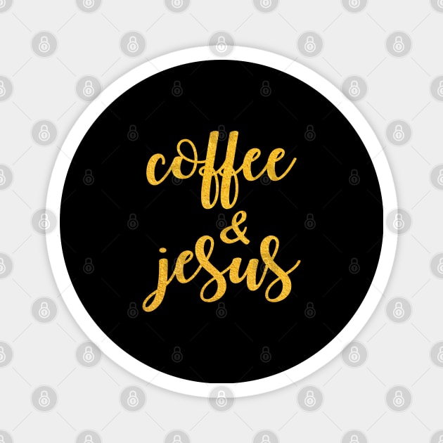 Coffee & jesus Magnet by Dhynzz